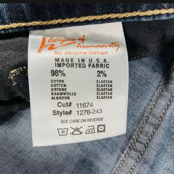 Citizens Of Humanity Ava Low Rise Straight Leg Jeans Size 32 1278-243 - Picture 5 of 7